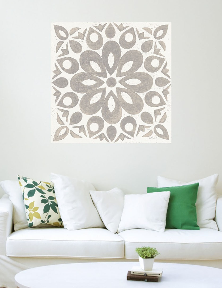 Cuadro decorativo Azulejo de Caravana de Invierno III técnica mixta Símbolos 3
