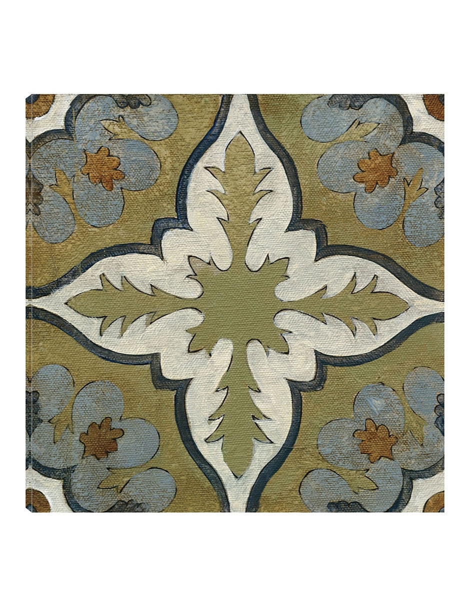Cuadro decorativo Azulejo del Viejo Mundo II técnica mixta Símbolos