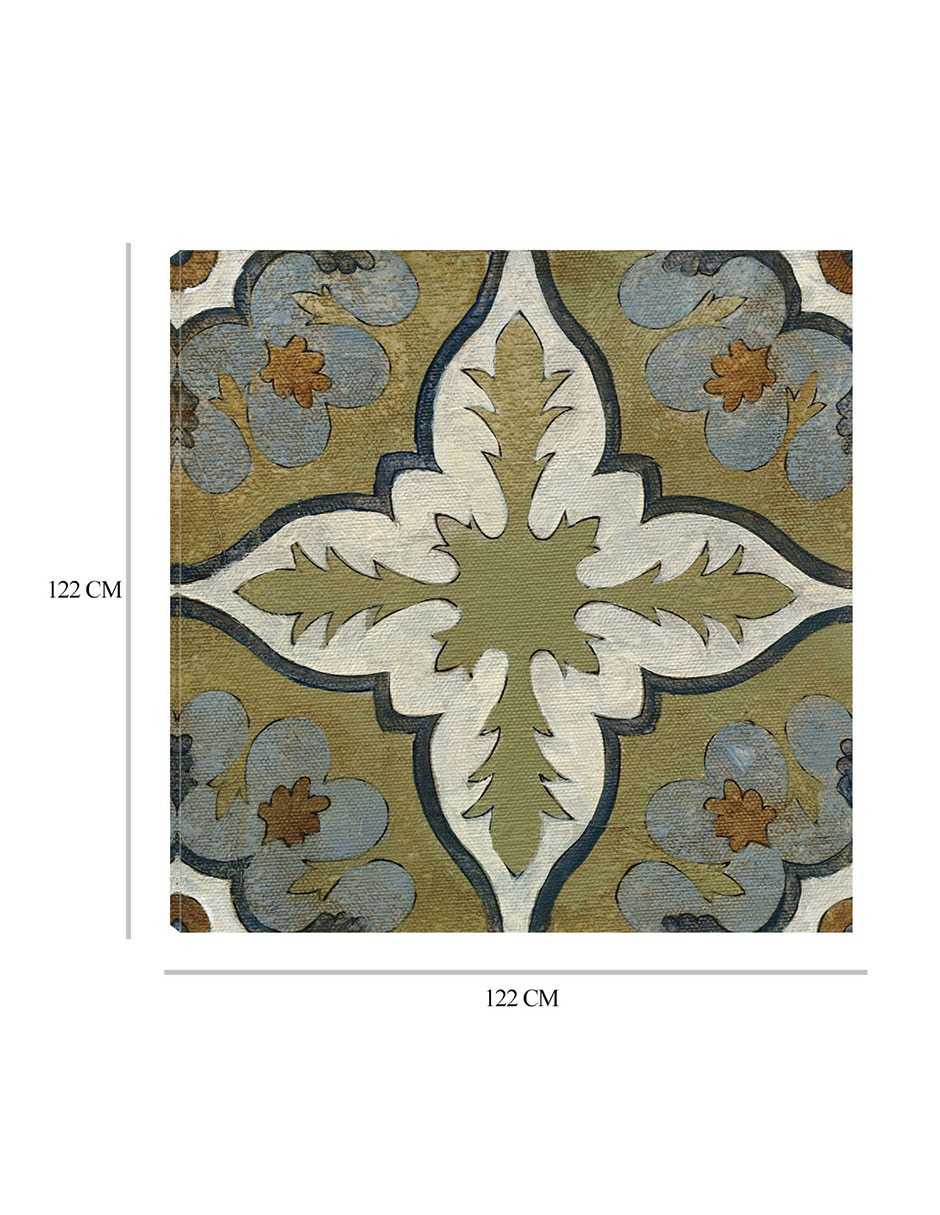 Cuadro decorativo Azulejo del Viejo Mundo II técnica mixta Símbolos 2