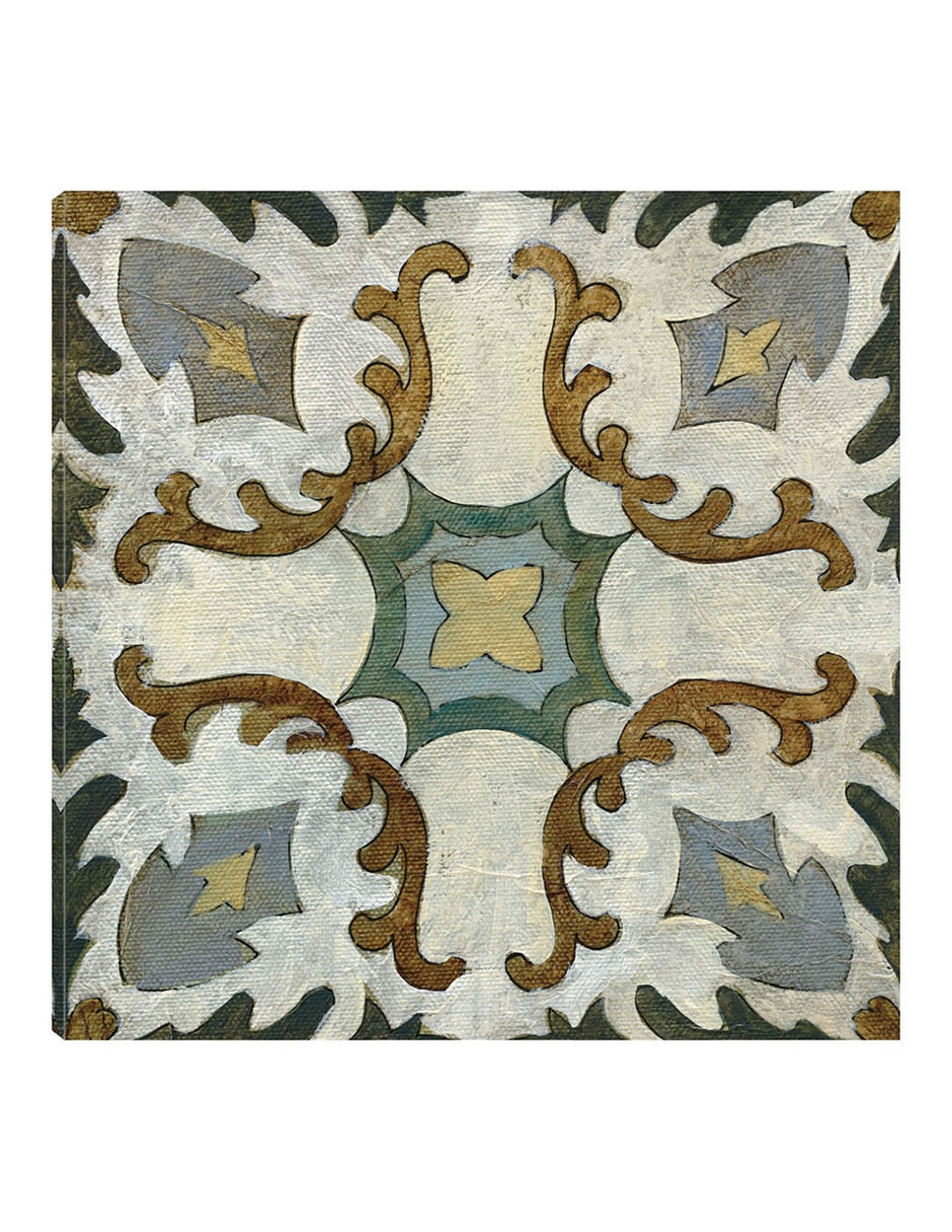Cuadro decorativo Azulejo del Viejo Mundo I técnica mixta Símbolos