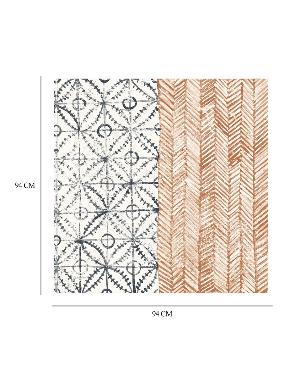 Cuadro decorativo Azulejo Maki VII técnica mixta Formas 7