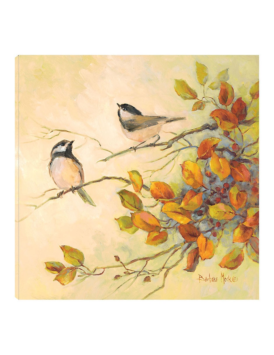Cuadro decorativo Aves de otoño I técnica mixta Aves Silvestres