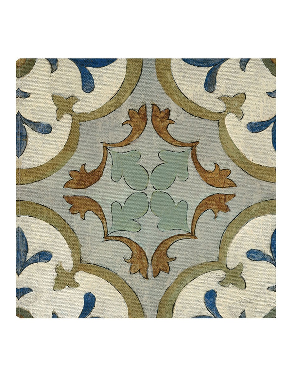 Cuadro decorativo Azulejos del Viejo Mundo VIII técnica mixta Formas Cuadro decorativo Azulejos del Viejo Mundo VIII técnica mixta Formas
