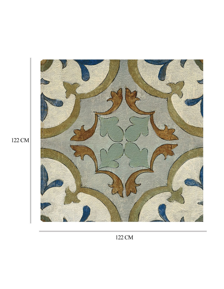 Cuadro decorativo Azulejos del Viejo Mundo VIII técnica mixta Formas 7