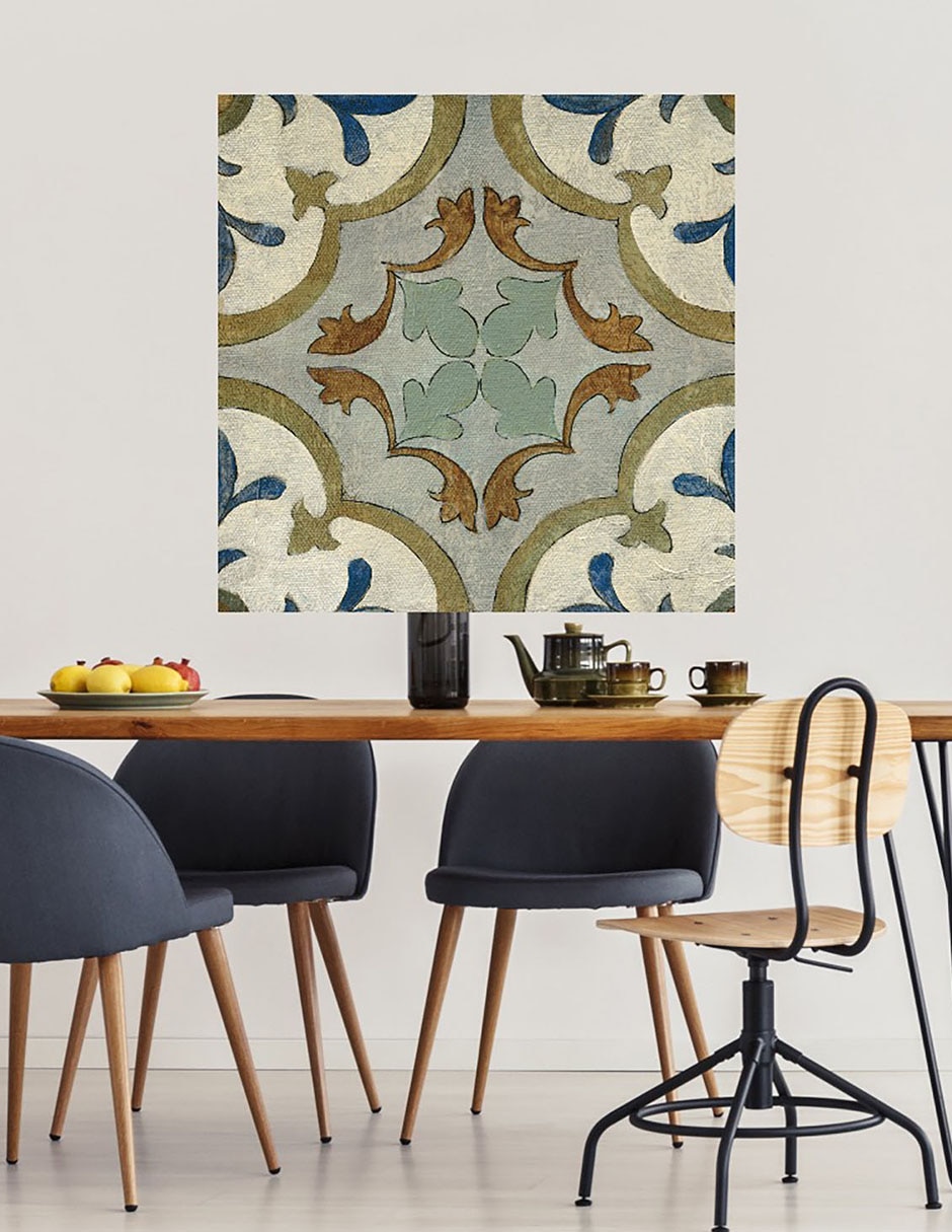 Cuadro decorativo Azulejos del Viejo Mundo VIII técnica mixta Formas 3