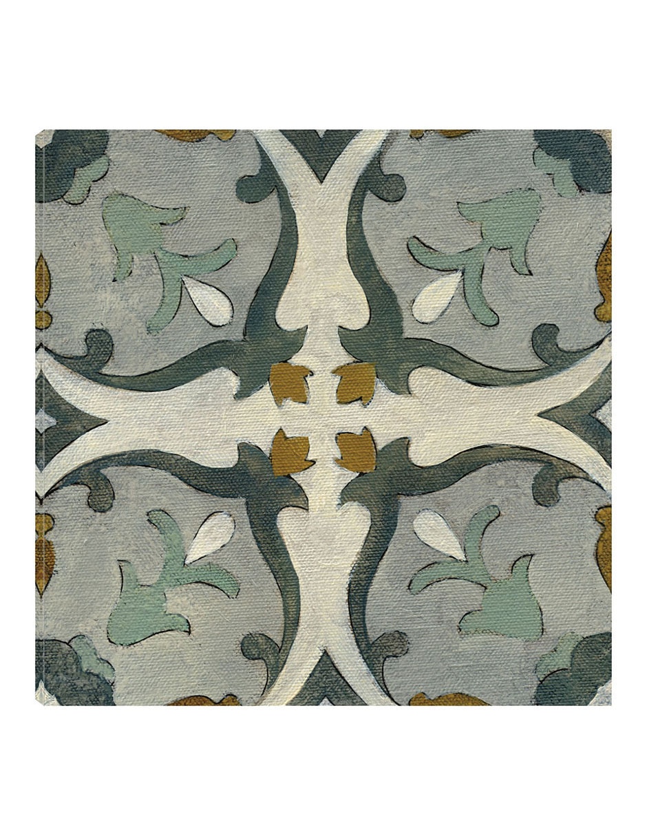 Cuadro decorativo Azulejo del Viejo Mundo III técnica mixta Símbolos Cuadro decorativo Azulejo del Viejo Mundo III técnica mixta Símbolos