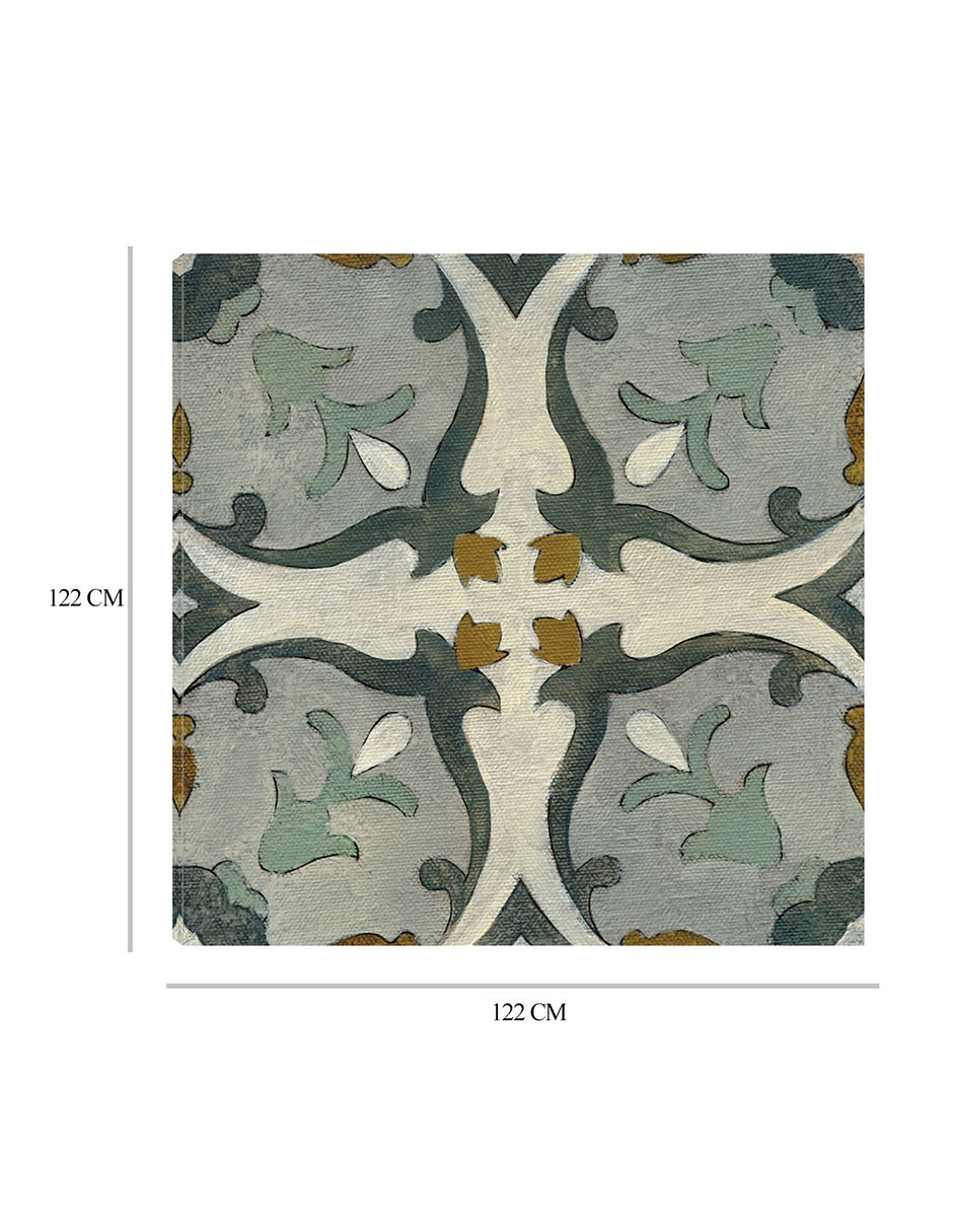 Cuadro decorativo Azulejo del Viejo Mundo III técnica mixta Símbolos 7