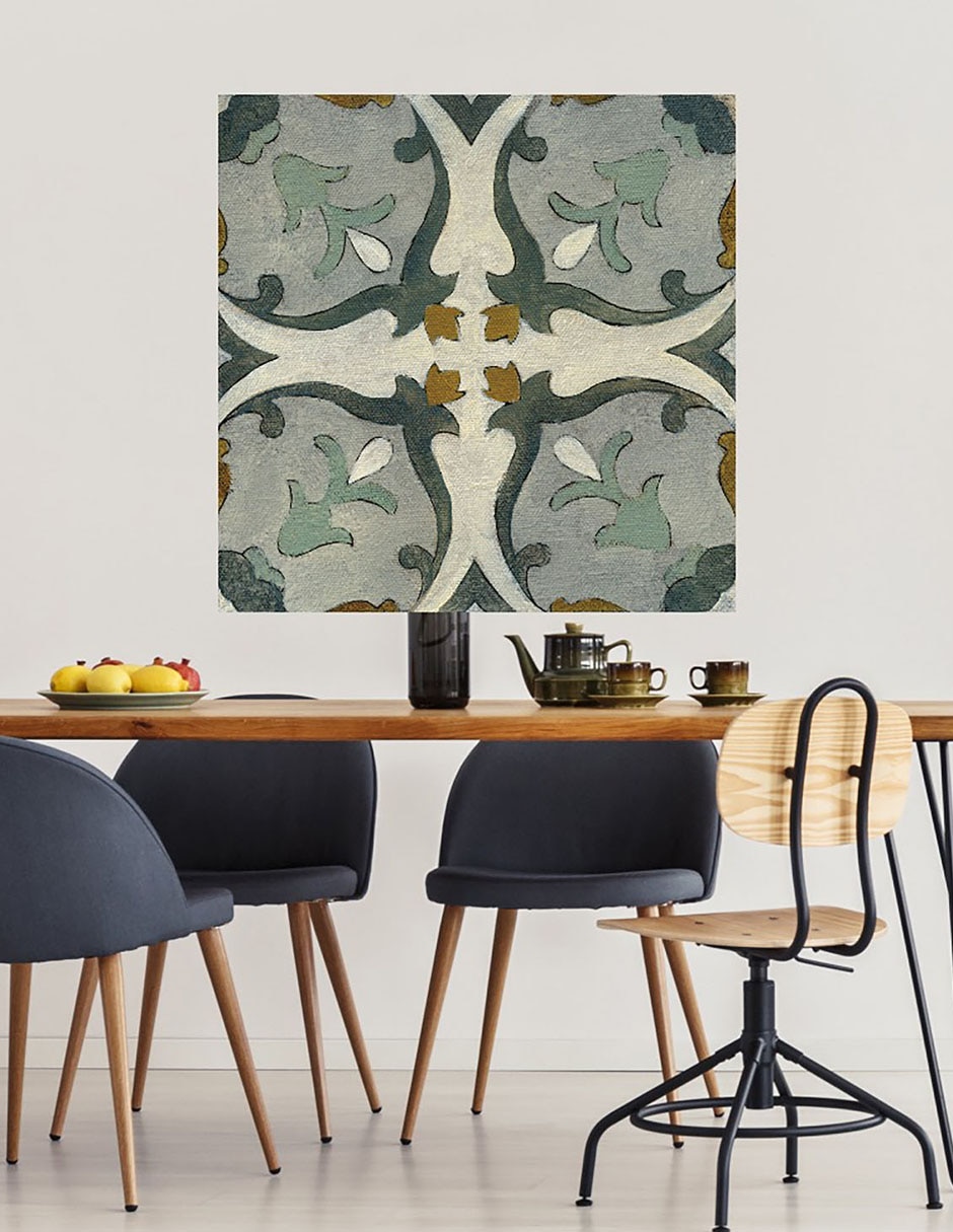 Cuadro decorativo Azulejo del Viejo Mundo III técnica mixta Símbolos 3