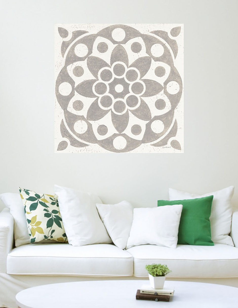 Cuadro decorativo Azulejo de Caravana de Invierno II técnica mixta Símbolos 4
