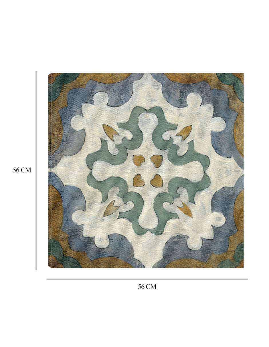 Cuadro decorativo Azulejos del Viejo Mundo VI técnica mixta Formas 7