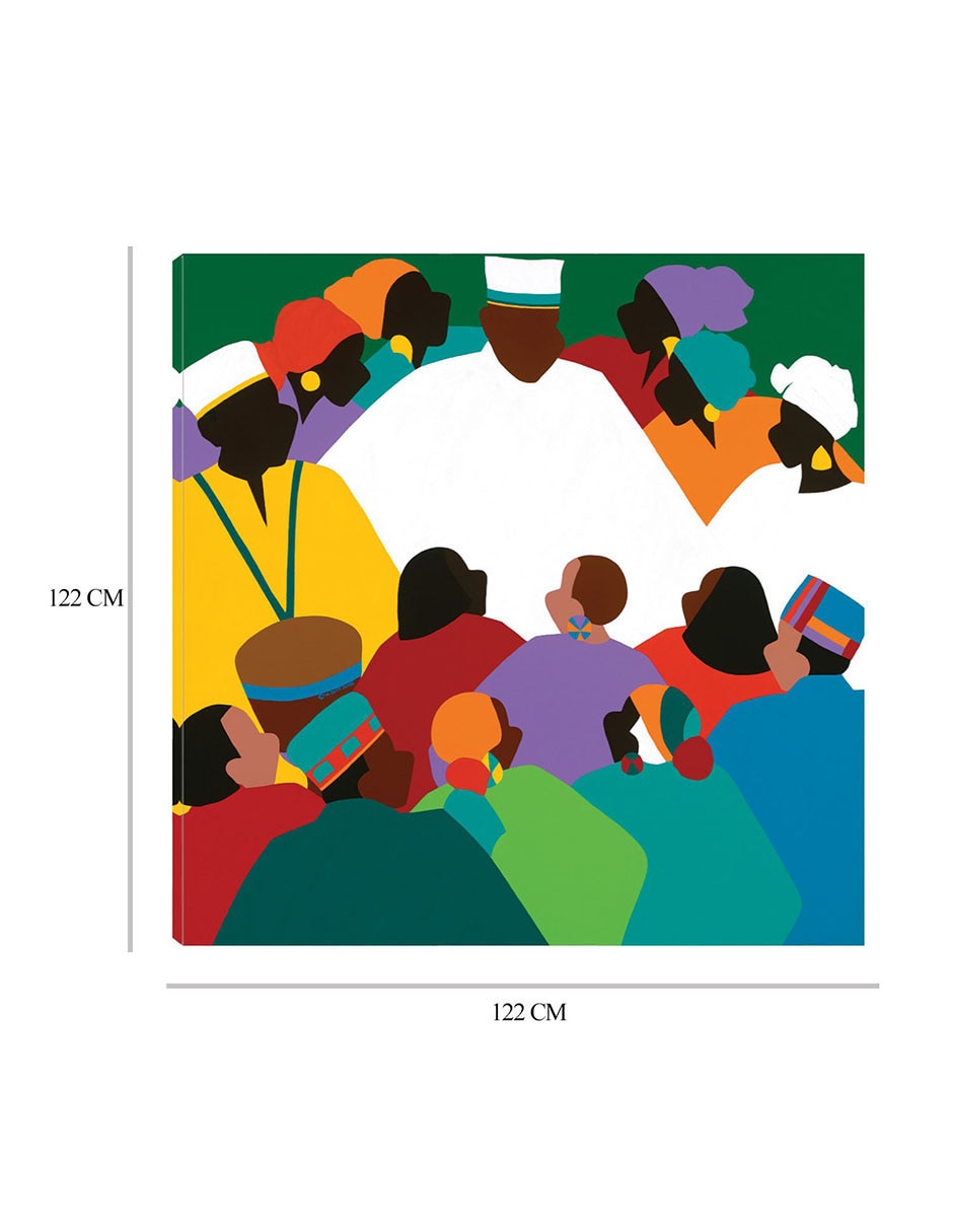 Cuadro decorativo Año de regreso a África técnica mixta Gente 2