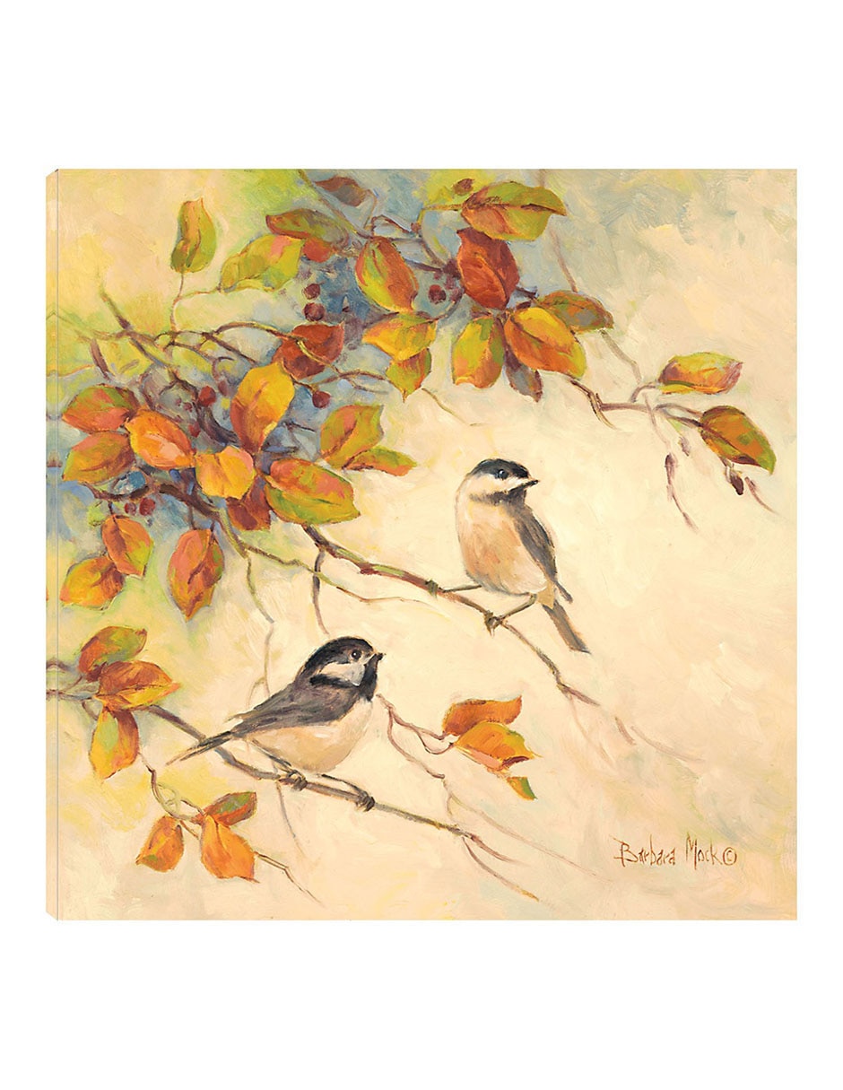 Cuadro decorativo Aves de otoño II técnica mixta Aves Silvestres