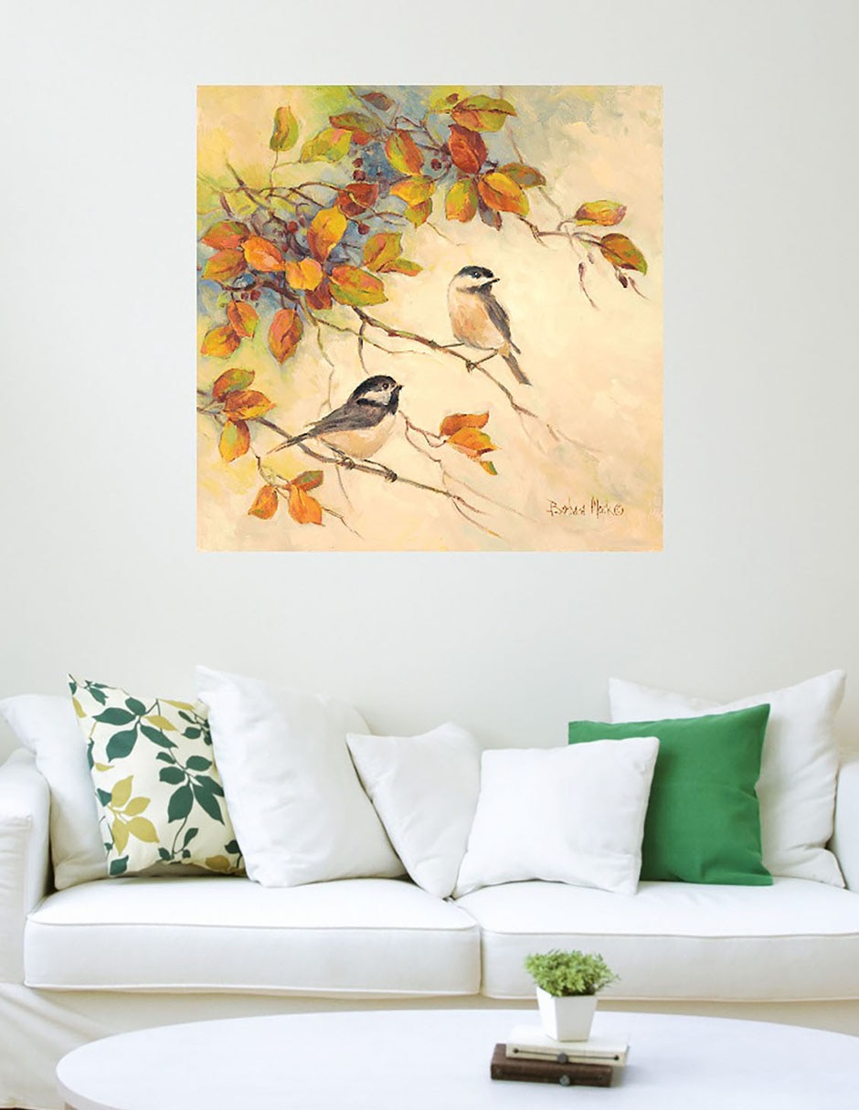 Cuadro decorativo Aves de otoño II técnica mixta Aves Silvestres 3