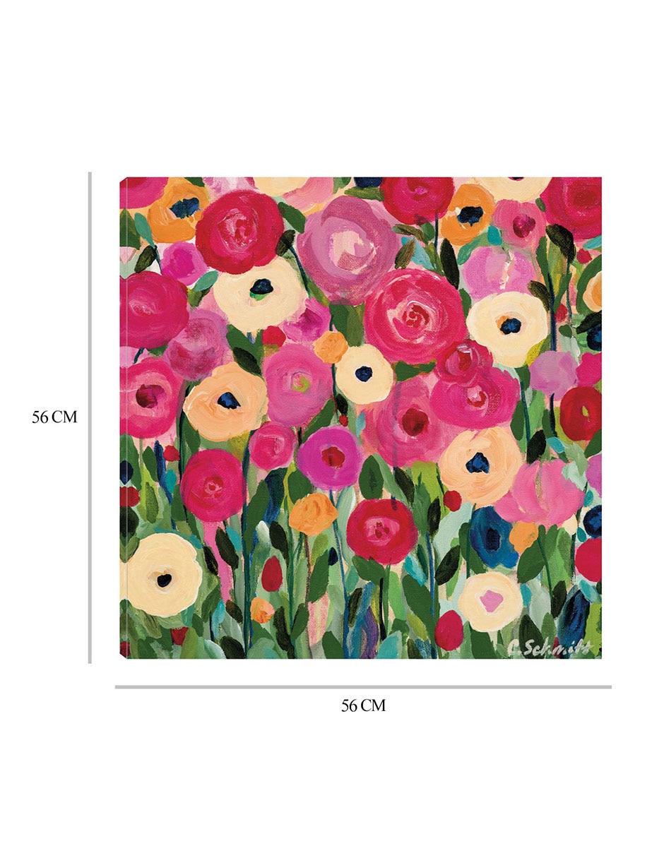Cuadro decorativo Alegría de la infancia técnica mixta Flores 2