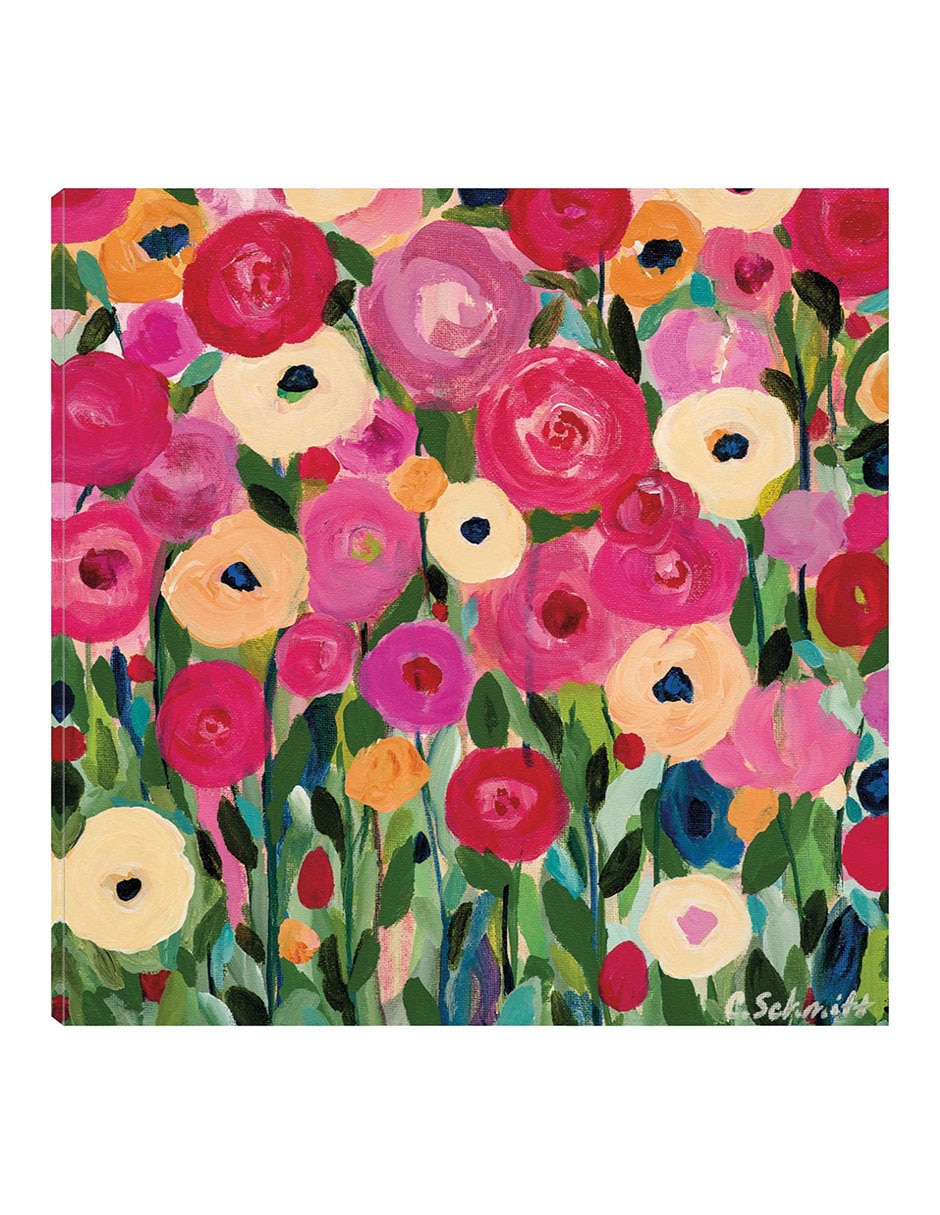 Cuadro decorativo Alegría de la infancia técnica mixta Flores
