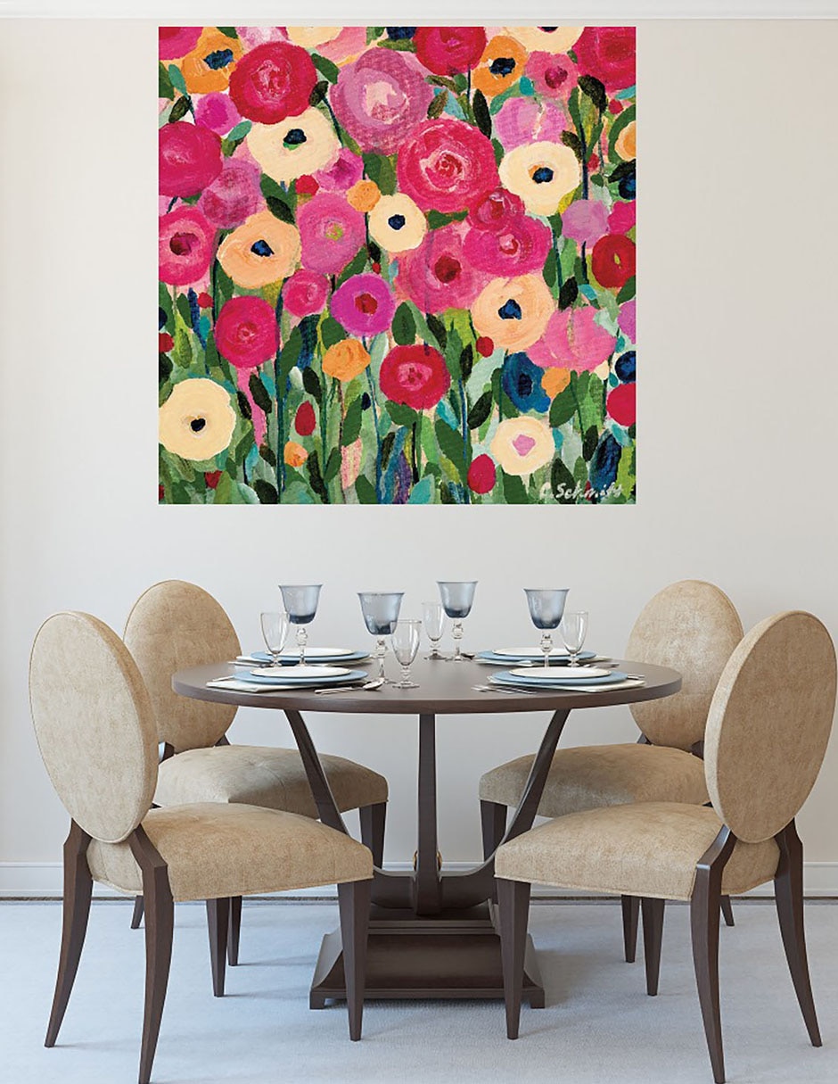Cuadro decorativo Alegría de la infancia técnica mixta Flores 5
