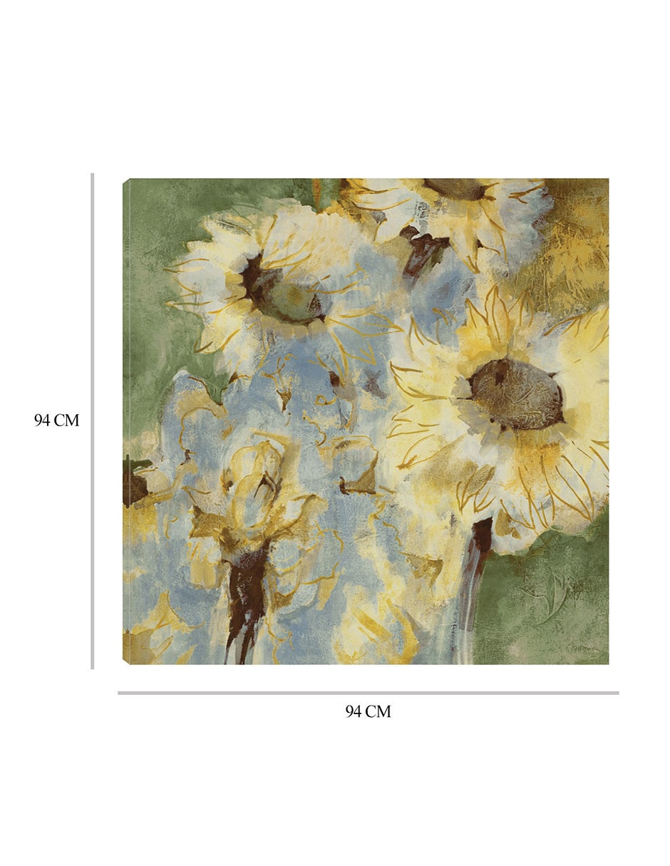 Cuadro decorativo Anticipación II técnica mixta Girasoles 2