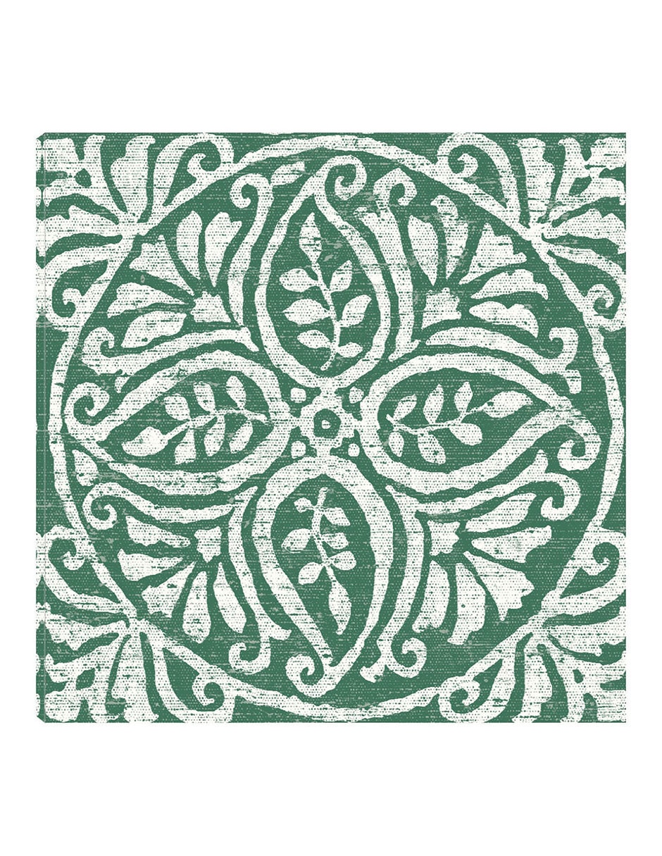 Cuadro decorativo Azulejo verdeo oscuro Amadora IV técnica mixta Formas Cuadro decorativo Azulejo verdeo oscuro Amadora IV técnica mixta Formas