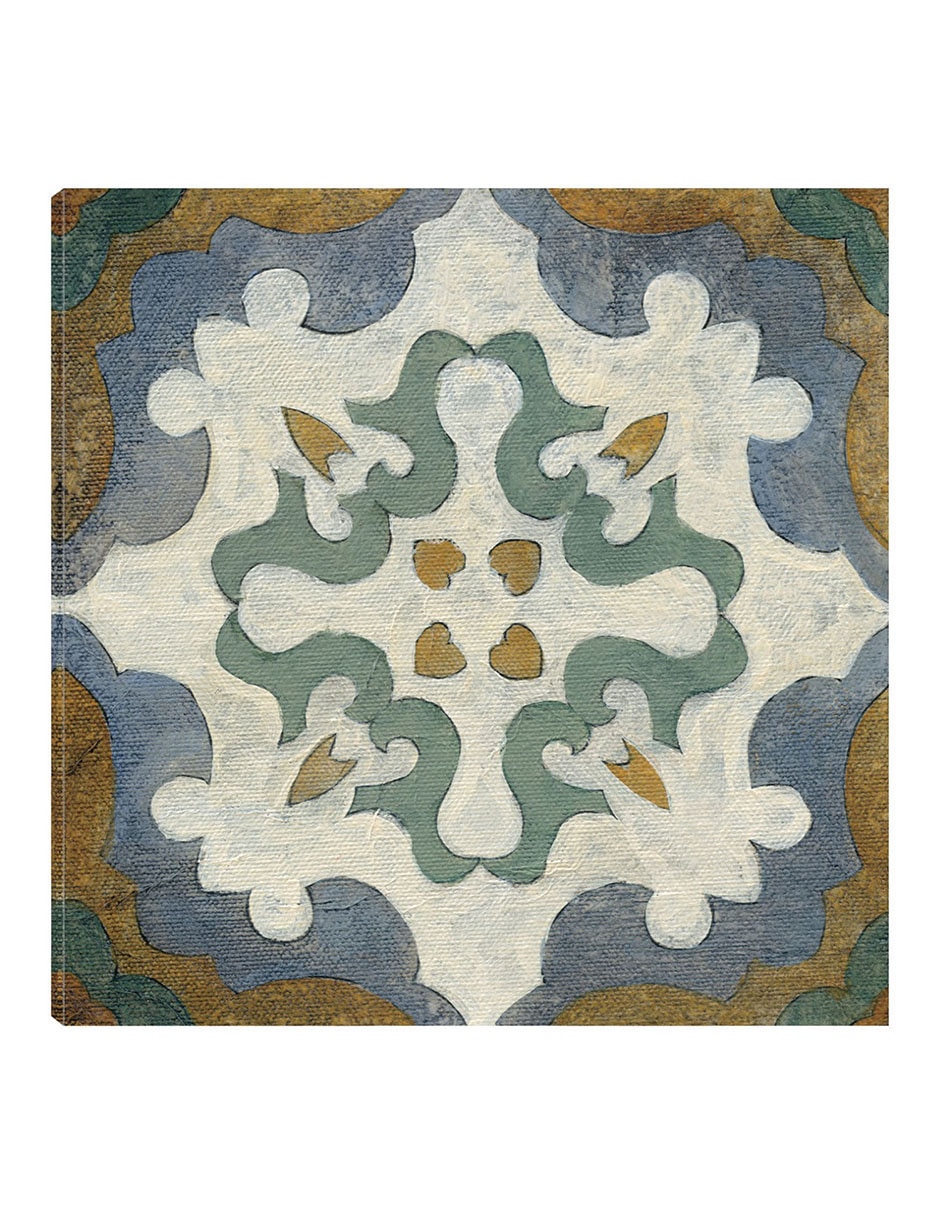 Cuadro decorativo Azulejos del Viejo Mundo VI técnica mixta Formas