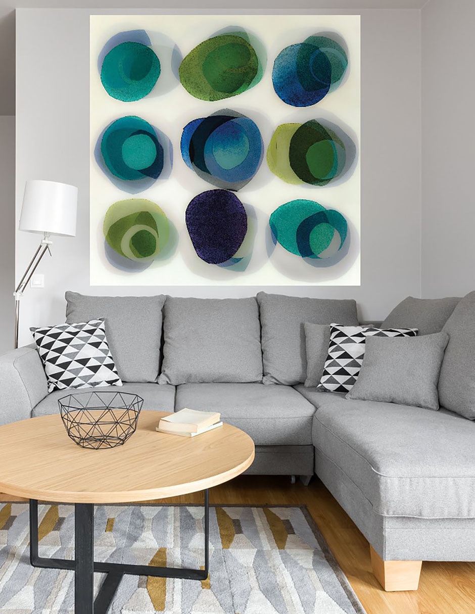 Cuadro decorativo Atlético técnica mixta Formas 4