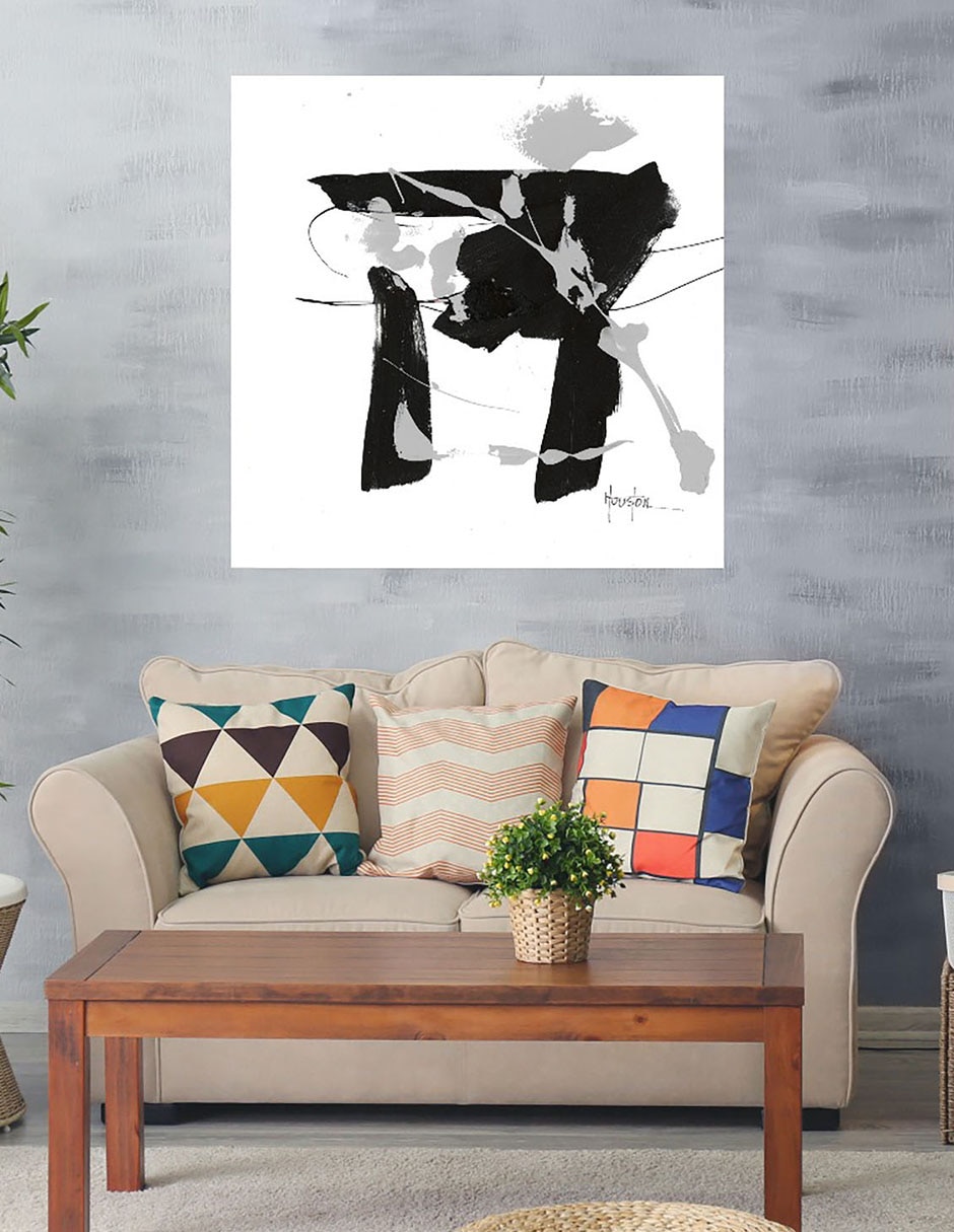 Cuadro decorativo Adiciones de lujo plateado técnica mixta Formas 2