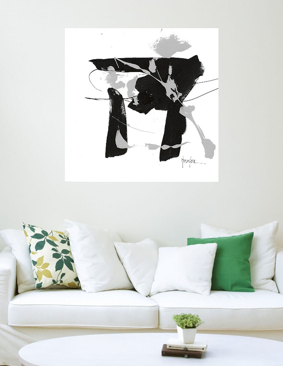 Cuadro decorativo Adiciones de lujo plateado técnica mixta Formas 3