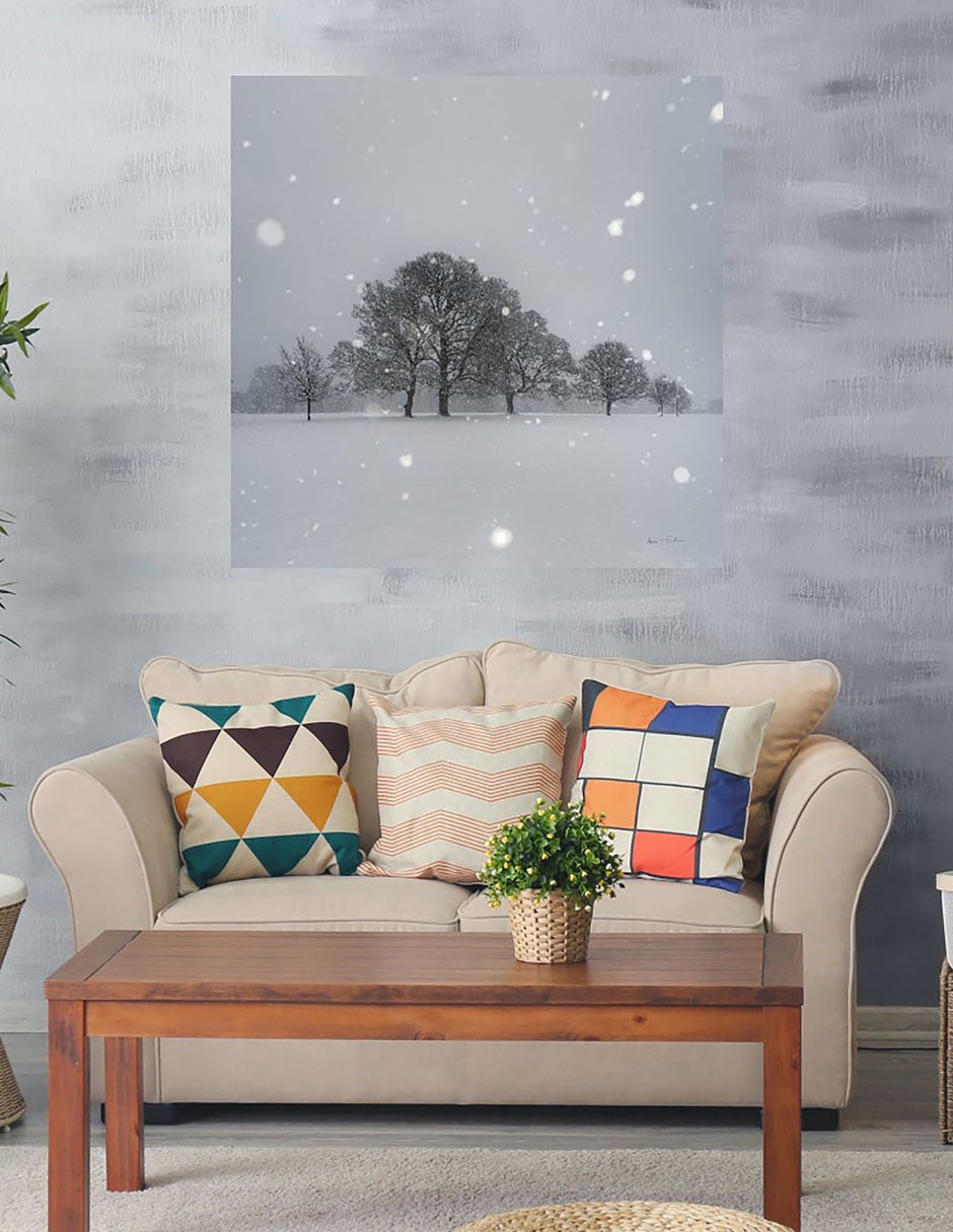 Cuadro decorativo Árboles en la nieve técnica mixta Naturaleza 2