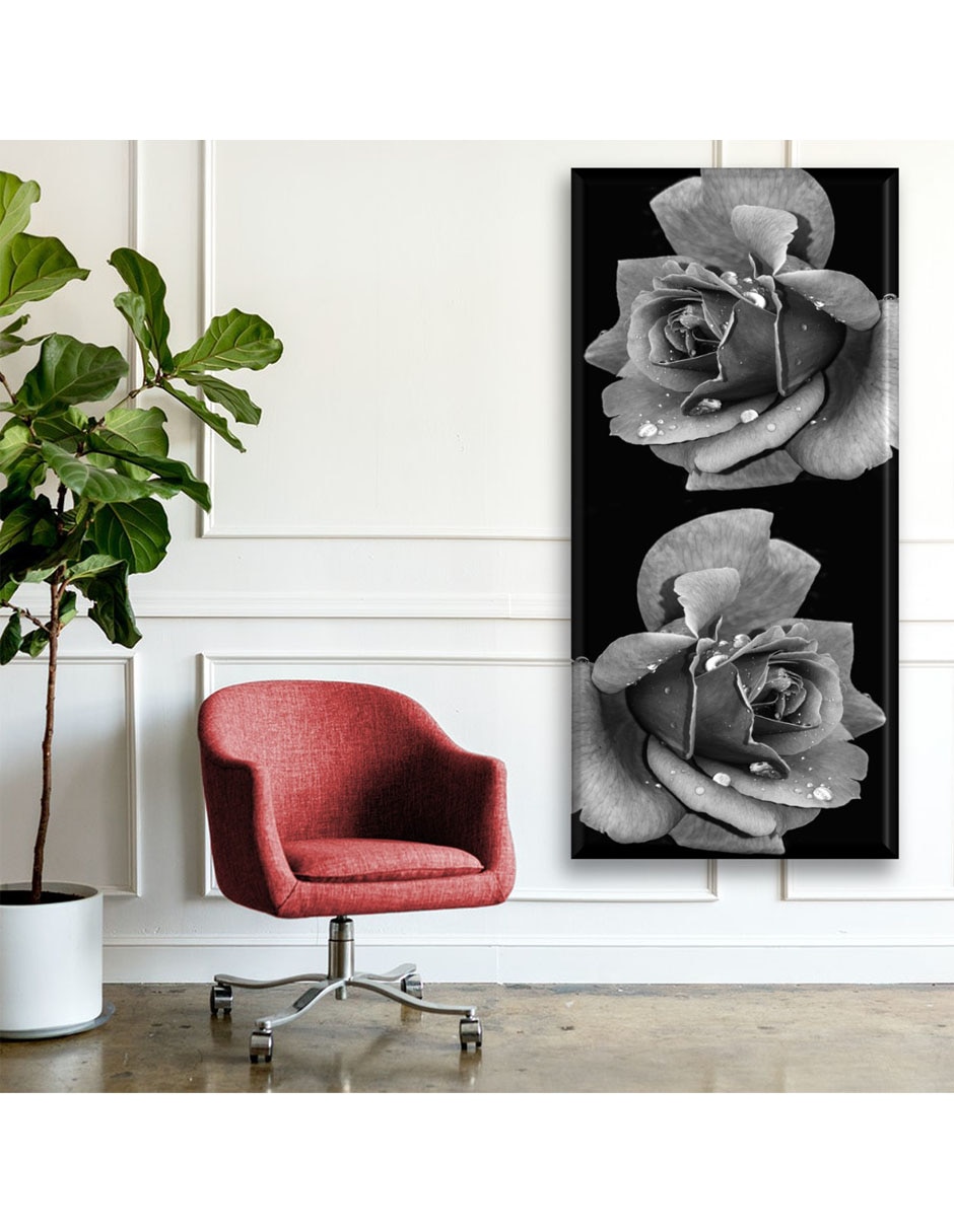 Cuadro decorativo Rosa con rocío 2