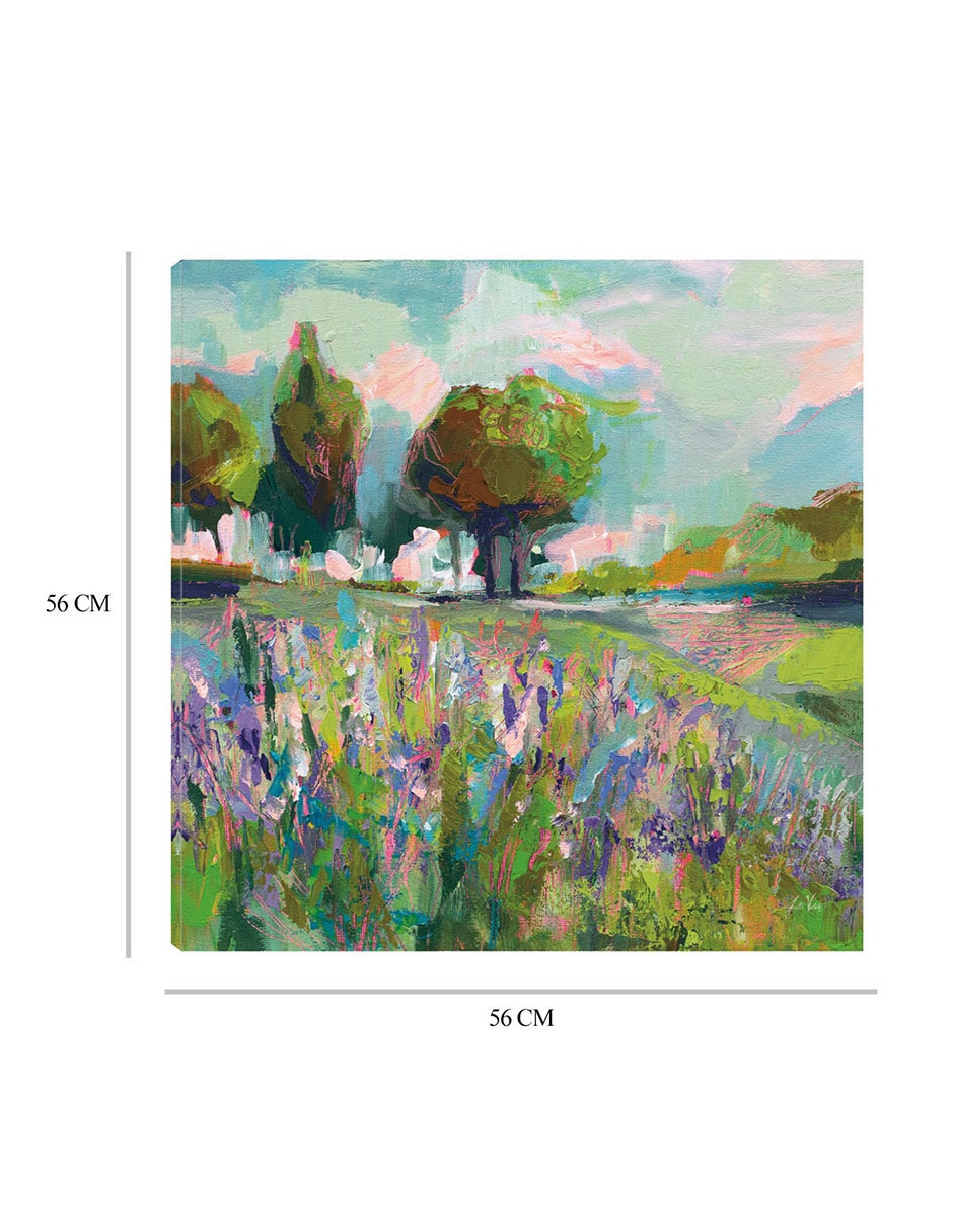 Cuadro decorativo Campo de flores técnica mixta Primavera 8