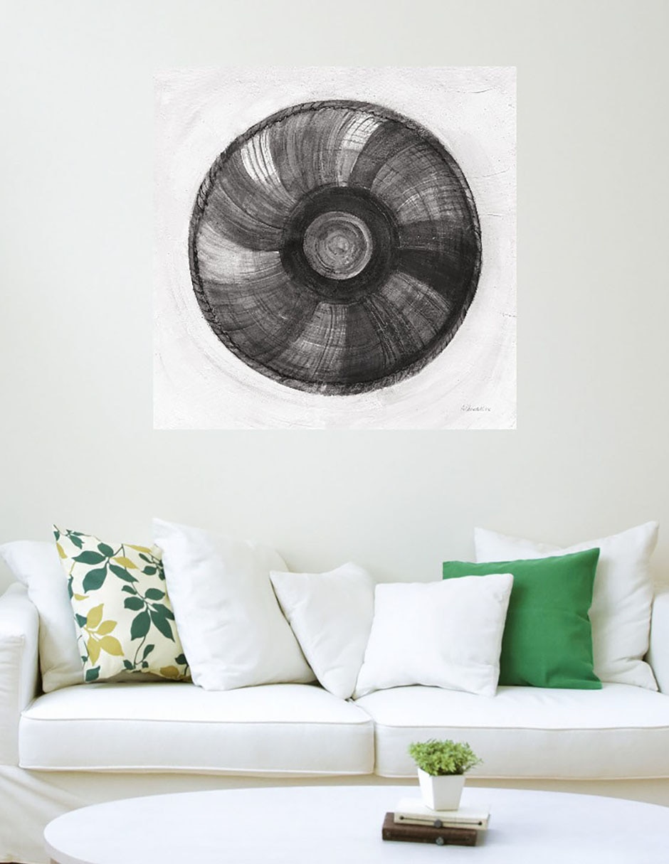 Cuadro decorativo Belleza tejida II BN técnica mixta Formas 3