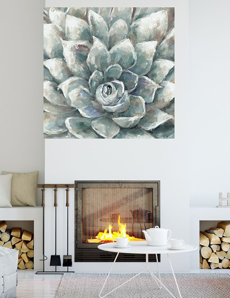 Cuadro decorativo Cactus Floreciendo técnica mixta Floración 4
