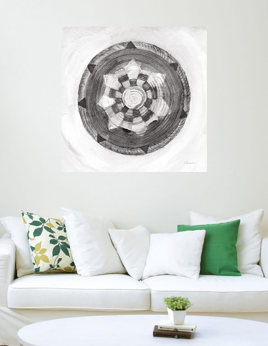 Cuadro decorativo Belleza tejida IV BN técnica mixta Formas 3