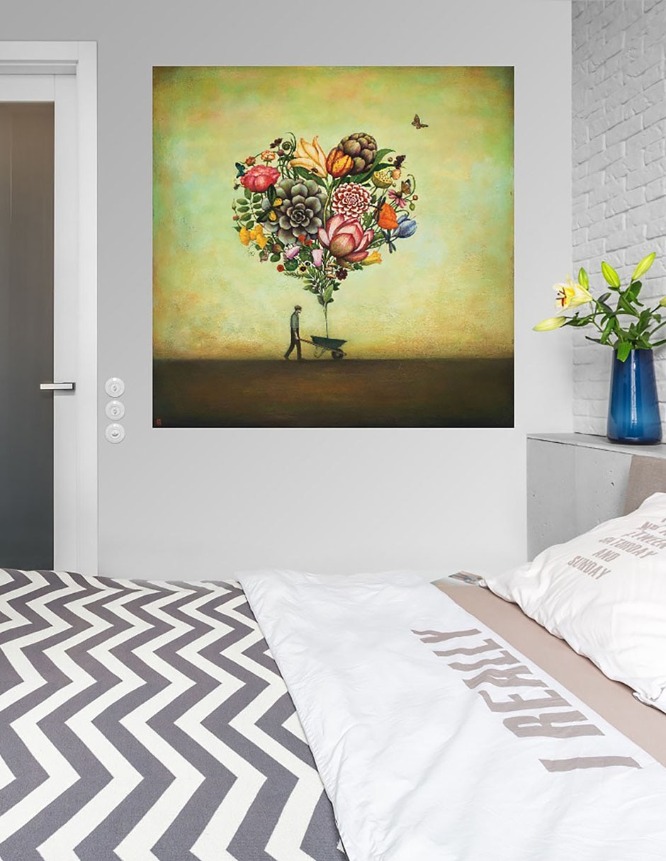 Cuadro decorativo Botanica de el Gran Corazón técnica mixta Primavera 4