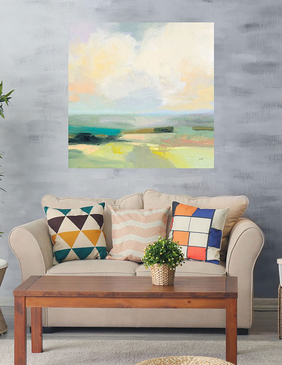 Cuadro decorativo Cielo de Verano III técnica mixta Campos 2