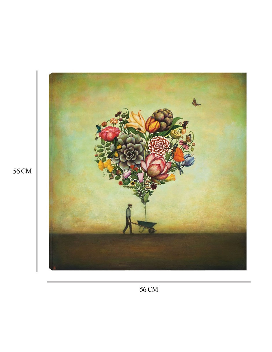 Cuadro decorativo Botanica de el Gran Corazón técnica mixta Primavera 2