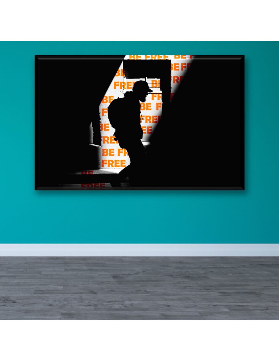 Cuadro decorativo Be free 2