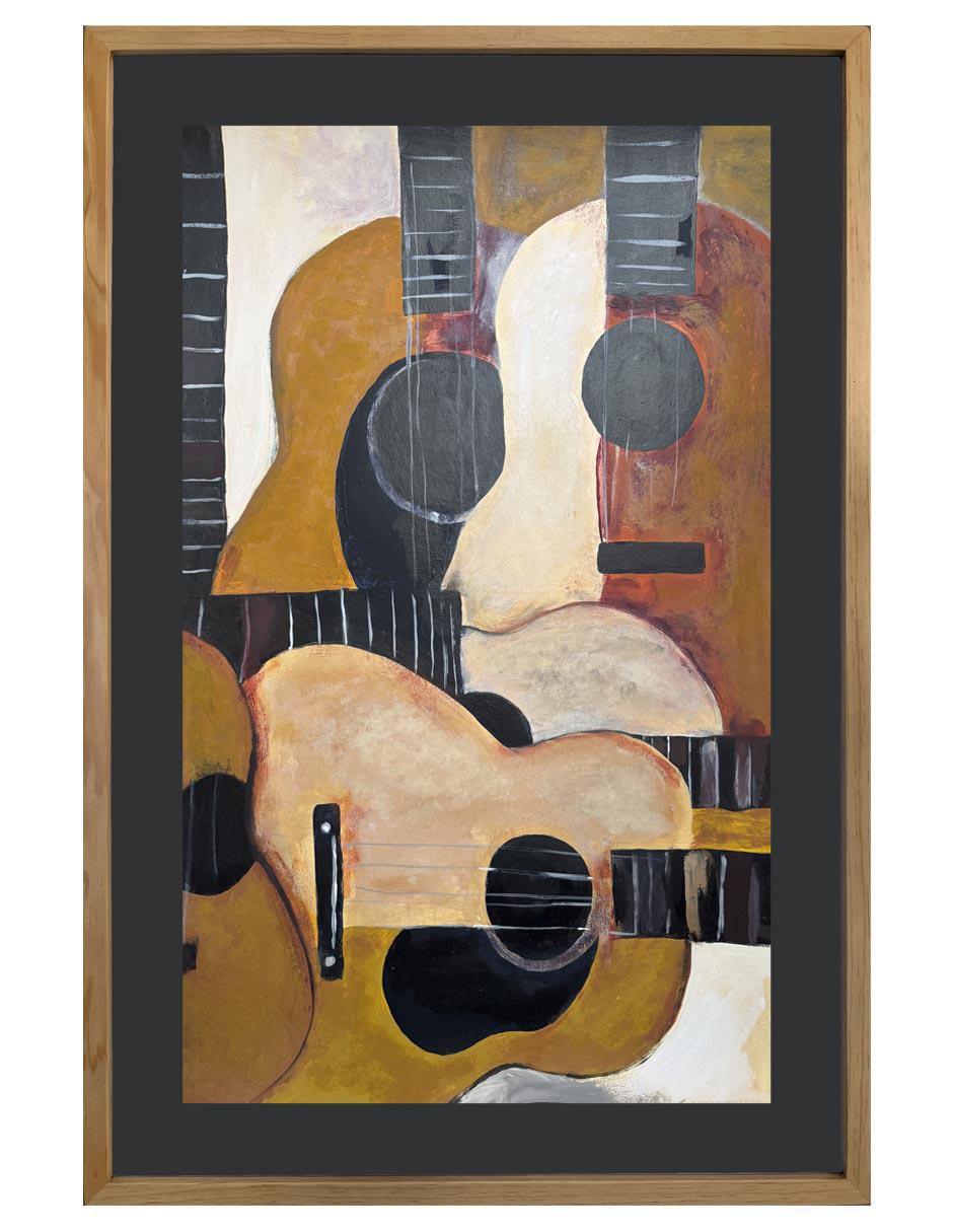 Pintura Guitar técnica acrílico Musicales Pintura Guitar técnica acrílico Musicales