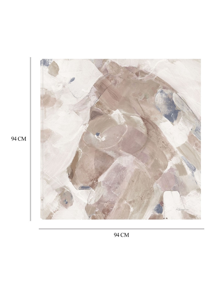 Cuadro decorativo Caballo Caleidoscopico Neutral II técnica mixta Formas 7