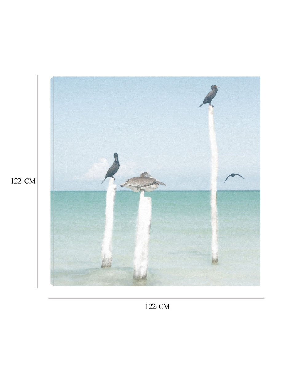 Cuadro decorativo Centinelas técnica mixta Playas 3