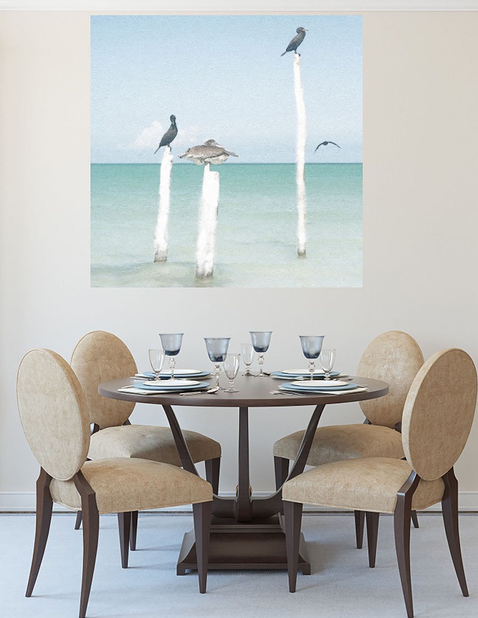 Cuadro decorativo Centinelas técnica mixta Playas 4