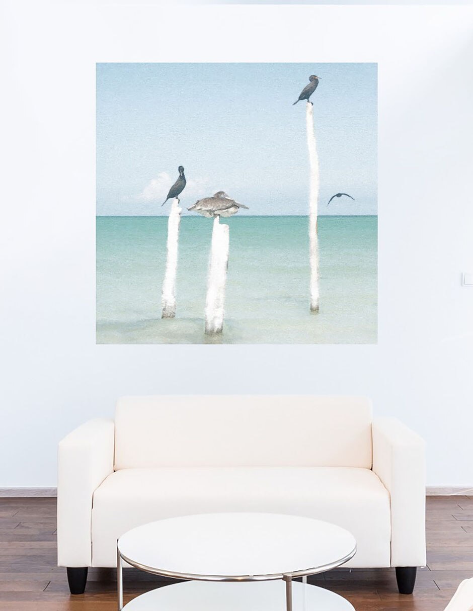 Cuadro decorativo Centinelas técnica mixta Playas 5