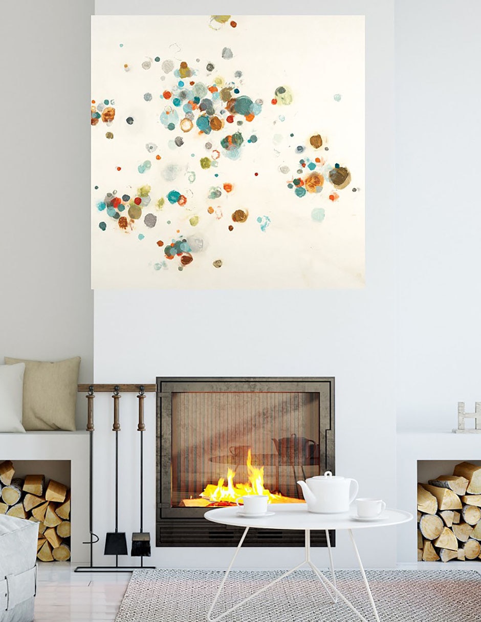 Cuadro decorativo Colores Abstractos I técnica mixta Colores 4