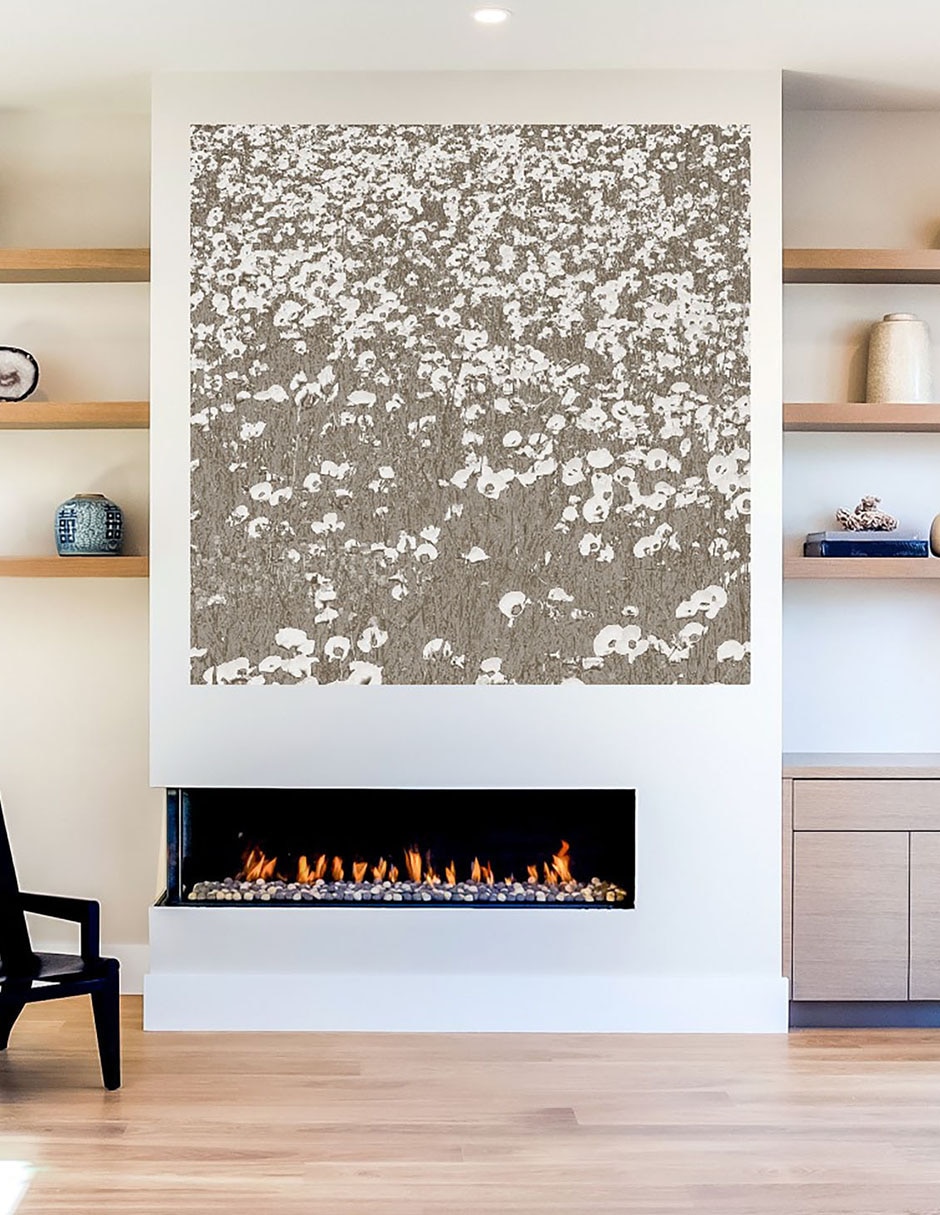Cuadro decorativo Campos neutrales técnica mixta Primavera 5