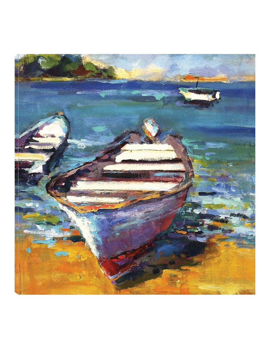 Cuadro decorativo Bote técnica mixta Playas Cuadro decorativo Bote técnica mixta Playas