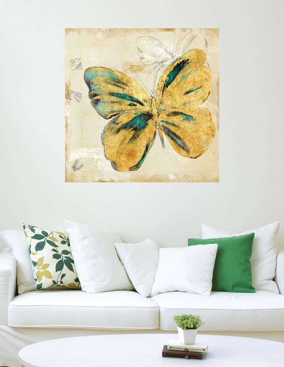 Cuadro decorativo Bosquejo de Mariposa II técnica mixta Primavera 3
