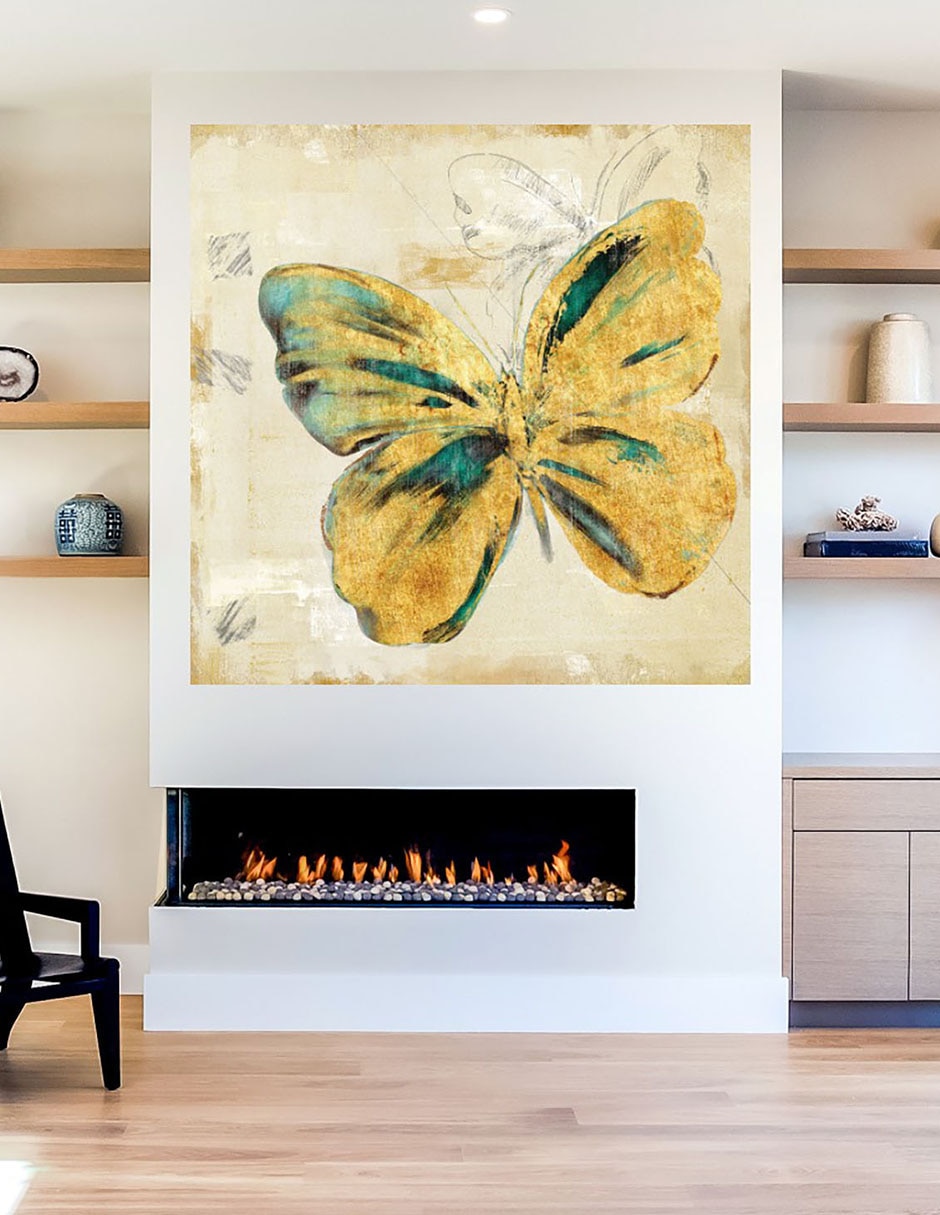 Cuadro decorativo Bosquejo de Mariposa II técnica mixta Primavera 5