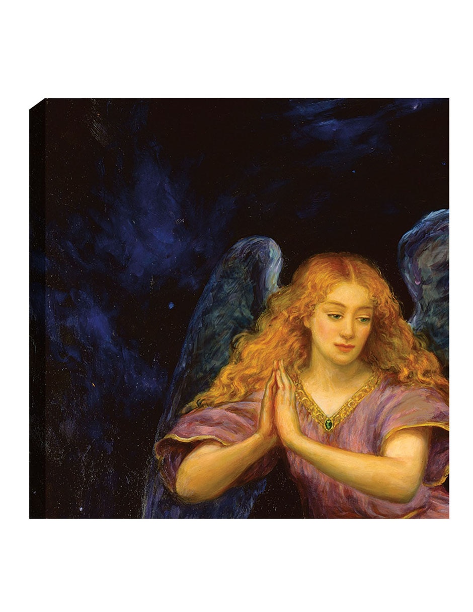 Cuadro decorativo Buenas noches ángel técnica mixta Ángeles