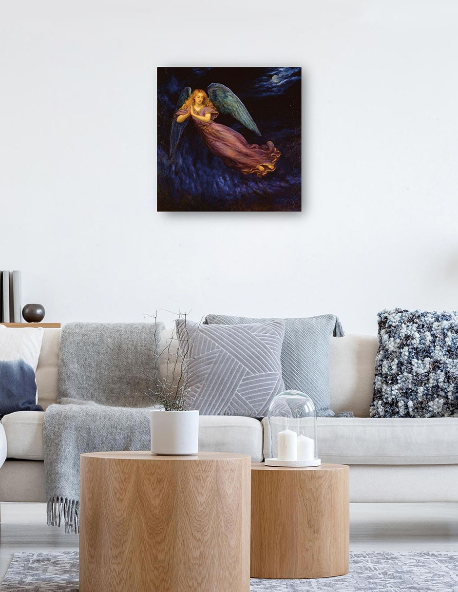 Cuadro decorativo Buenas noches ángel técnica mixta Ángeles 5