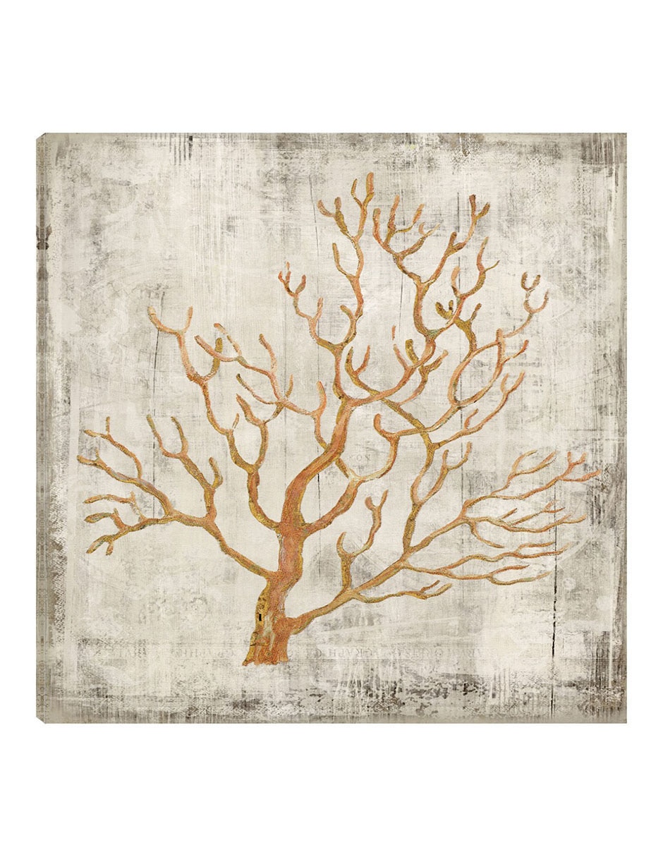 Cuadro decorativo Coral de Cobre I técnica mixta Animales Marinos Cuadro decorativo Coral de Cobre I técnica mixta Animales Marinos