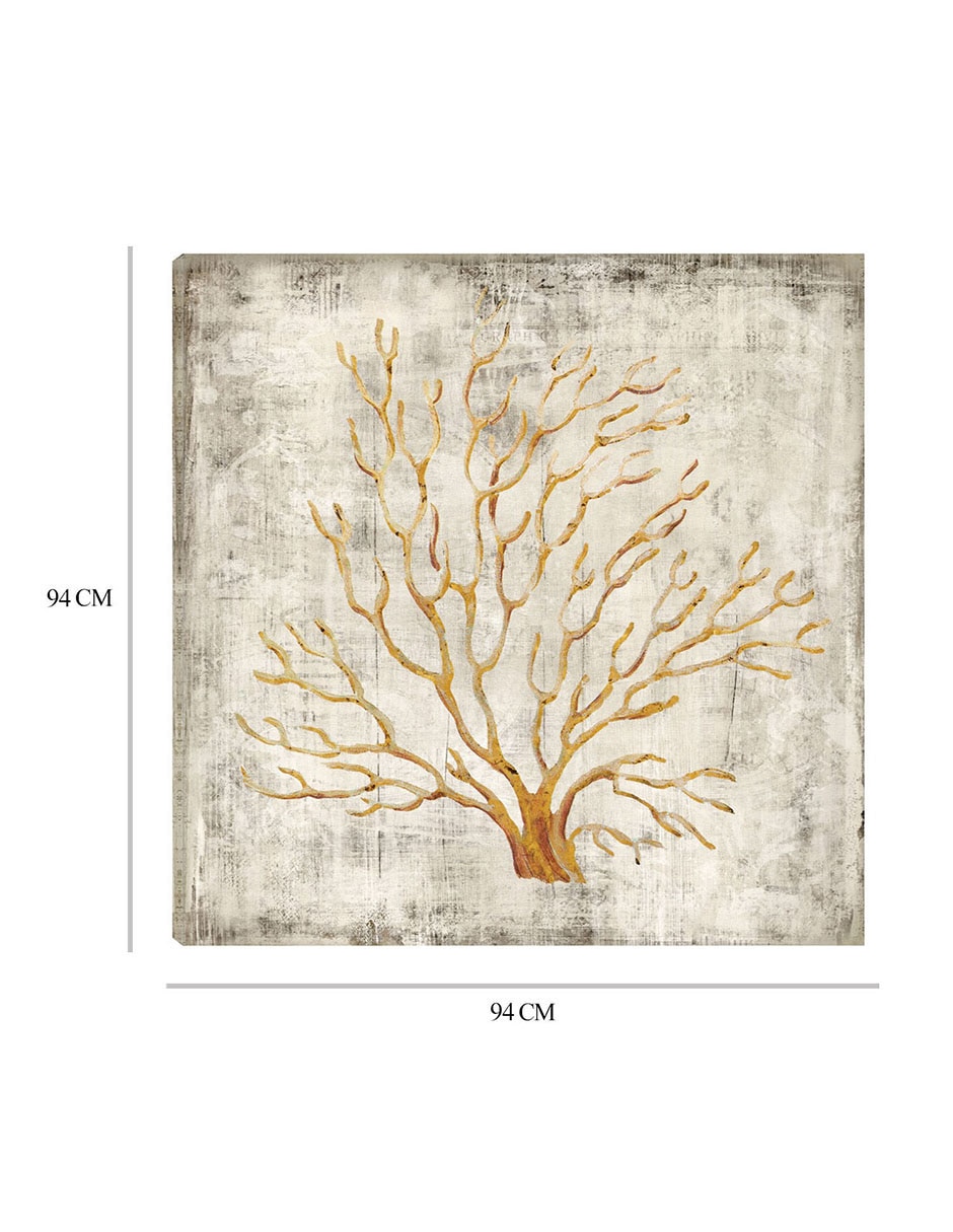 Cuadro decorativo Coral de Cobre II técnica mixta Animales Marinos 8